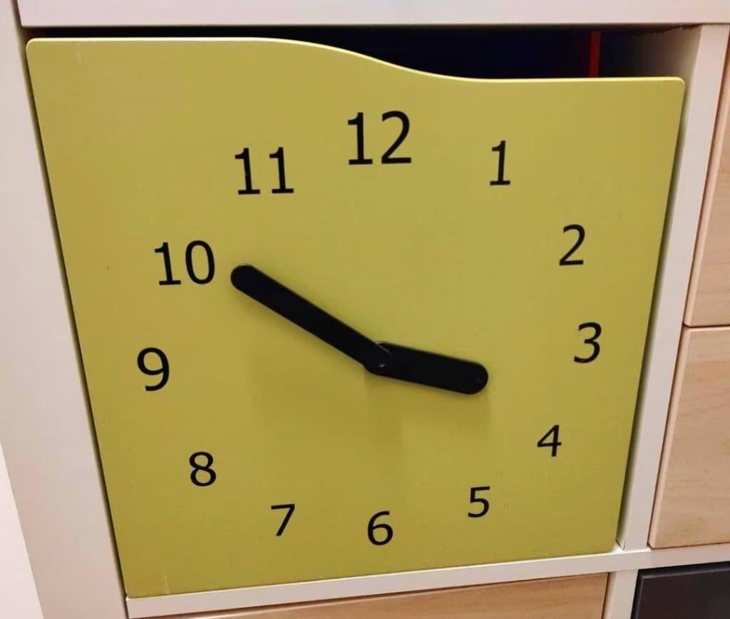 2x Kallax inzet deur klok, Huis en Inrichting, Ophalen, Zo goed als nieuw, Overige typen