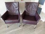 2 Montis Charly fauteuils, Ophalen, Gebruikt, Minder dan 75 cm, Leer