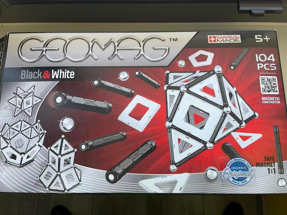 Geomag Black & White Magnetische Constructie Set 104 St., Ophalen of Verzenden, Zo goed als nieuw, Overige merken