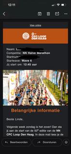 CPC halve marathon - startbewijs, Eén persoon, Maart