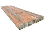 7 Hardhouten palen / balken 15x15 cm/ 4.00 m lang - nr: HB4