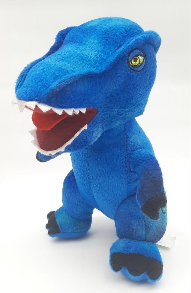 Jurassic World Blauwe T-Rex knuffel Universal Studio's, Ophalen of Verzenden, Zo goed als nieuw, Film, Actiefiguur of Pop