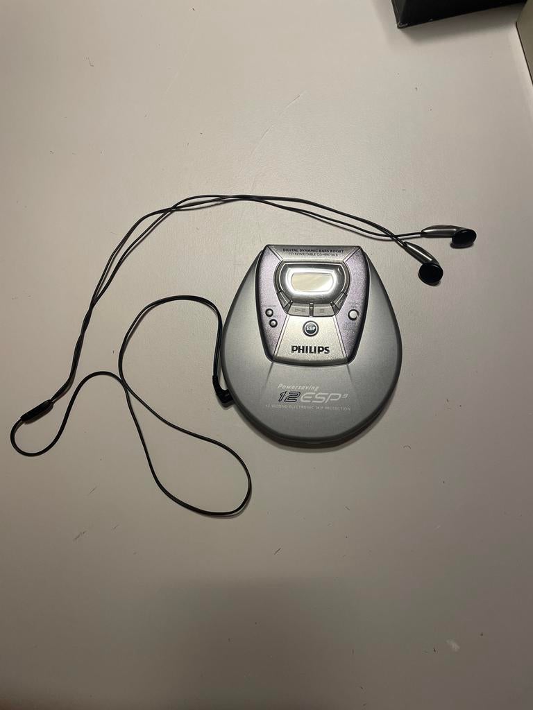 Philips Discman AZ7277 met ESP2 - Vintage CD-speler, Ophalen of Verzenden, Discman