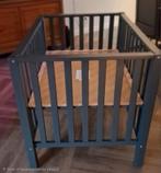 Box antraciet met matras, Kinderen en Baby's, Boxen, Ophalen, Gebruikt, Rechthoekig, In hoogte verstelbaar