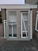 Kunststof kozijn met tuin deuren 188 cm breed x̌ 248 cm hoog, Ophalen, Kunststof, Raamkozijn, 150 tot 225 cm