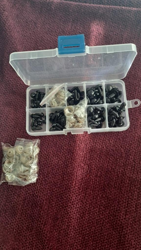 Poppen oogjes in verschillende groottes, Ophalen of Verzenden