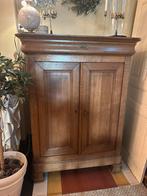 Antieke eiken meidenkast met blauw interieur, Ophalen