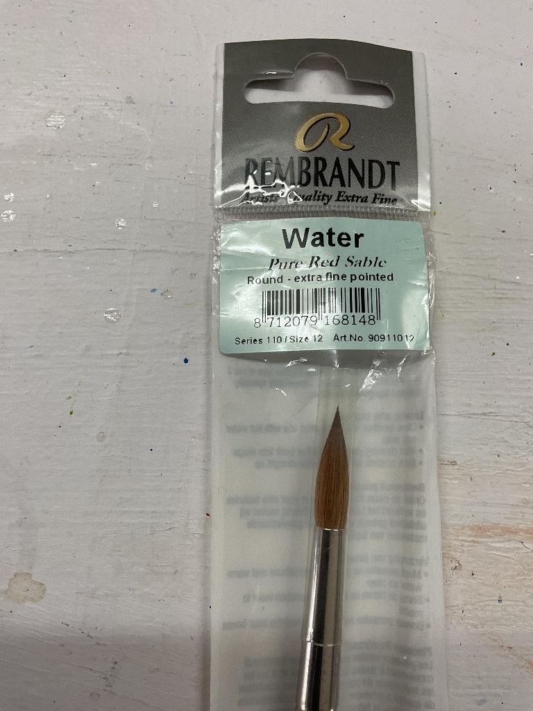 Rembrandt penseel Pure Red Sable 12, Hobby en Vrije tijd, Verzenden, Nieuw, Penseel of Kwast