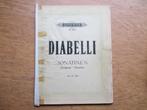 DIABELLI SONATINEN - OPUS 151.168 - VOOR PIANO, Muziek en Instrumenten, Bladmuziek, Gebruikt, Klassiek, Ophalen of Verzenden, Artiest of Componist