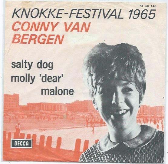 Conny van Bergen- Salty Dog Knokke 65, Cd's en Dvd's, Vinyl Singles, Gebruikt, Verzenden, 7 inch, Fotohoes
