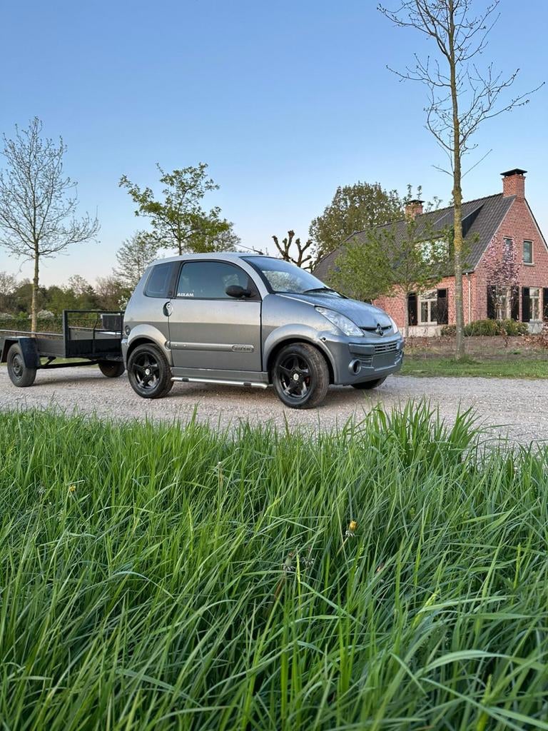 axiam city met  aanhanger, Ophalen