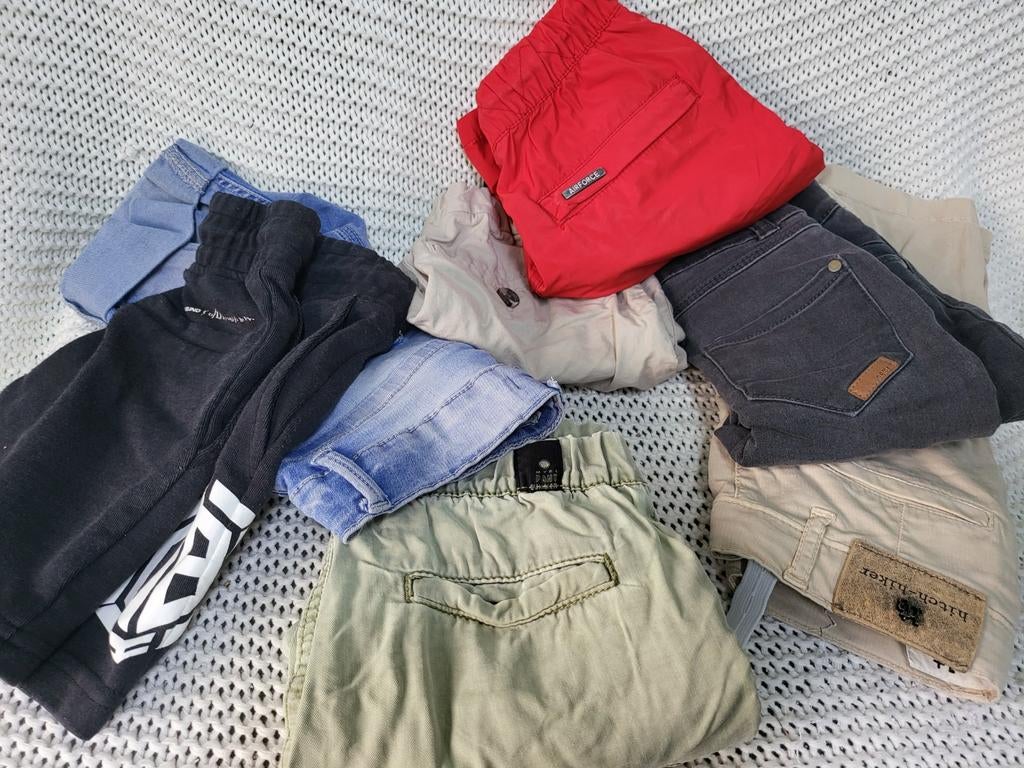 Pakket 110 korte broeken merkkleding designer mix 8 stuks, Ophalen of Verzenden, Zo goed als nieuw, Maat 110