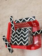 24 x Antieke tegelrand zwart / beige gemeleerd 15,2x2,1cm