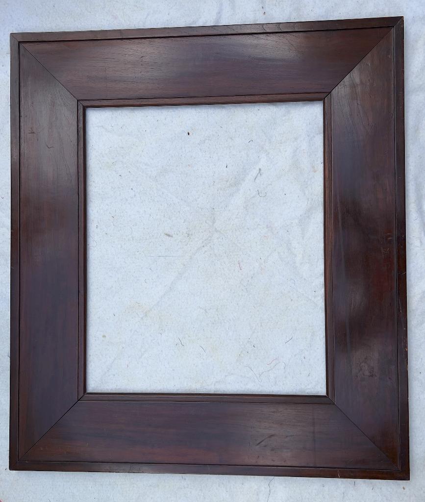 OUDE, HARDHOUTEN SCHILDERIJLIJST, Ophalen, Gebruikt, 75 tot 100 cm, 75 cm of meer