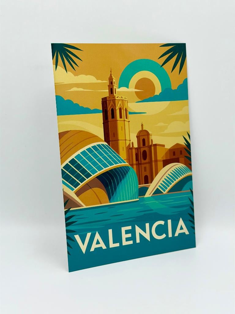 Valencia bord | Spanje, Verzamelen, Merken en Reclamevoorwerpen, Verzenden, Nieuw, Reclamebord