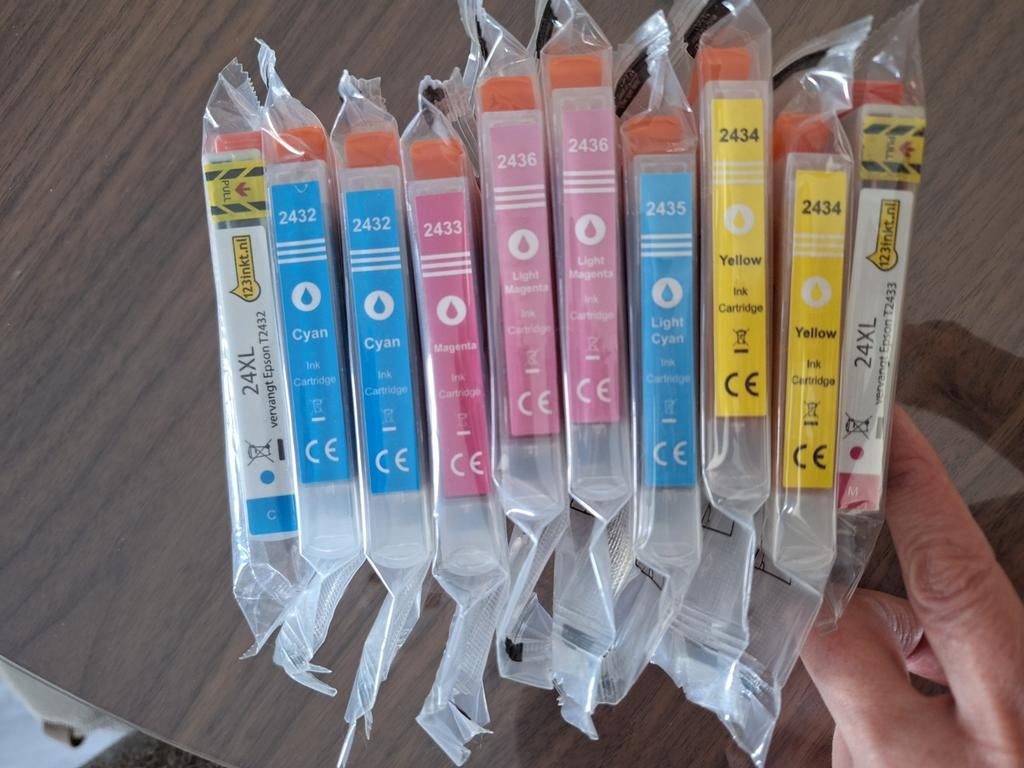 123inkt 24XL Inktpatronen voor Epson XP-960 T2432/T2433, Ophalen of Verzenden, Nieuw, Cartridge, 123inkt huismerk