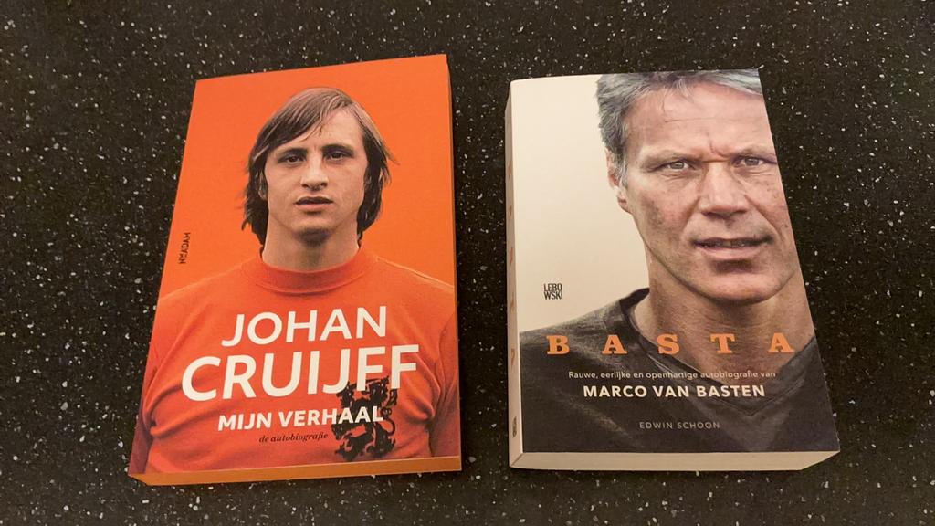 Johan Cruijff en Basta Marco van Basten. 2 boeken voor € 10, Ophalen of Verzenden, Zo goed als nieuw, Sport