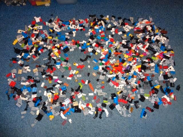 Partij P15=Lego plaatjes aangepast 1x1+1x2, Kinderen en Baby's, Speelgoed | Duplo en Lego, Gebruikt, Lego, Losse stenen, Ophalen of Verzenden