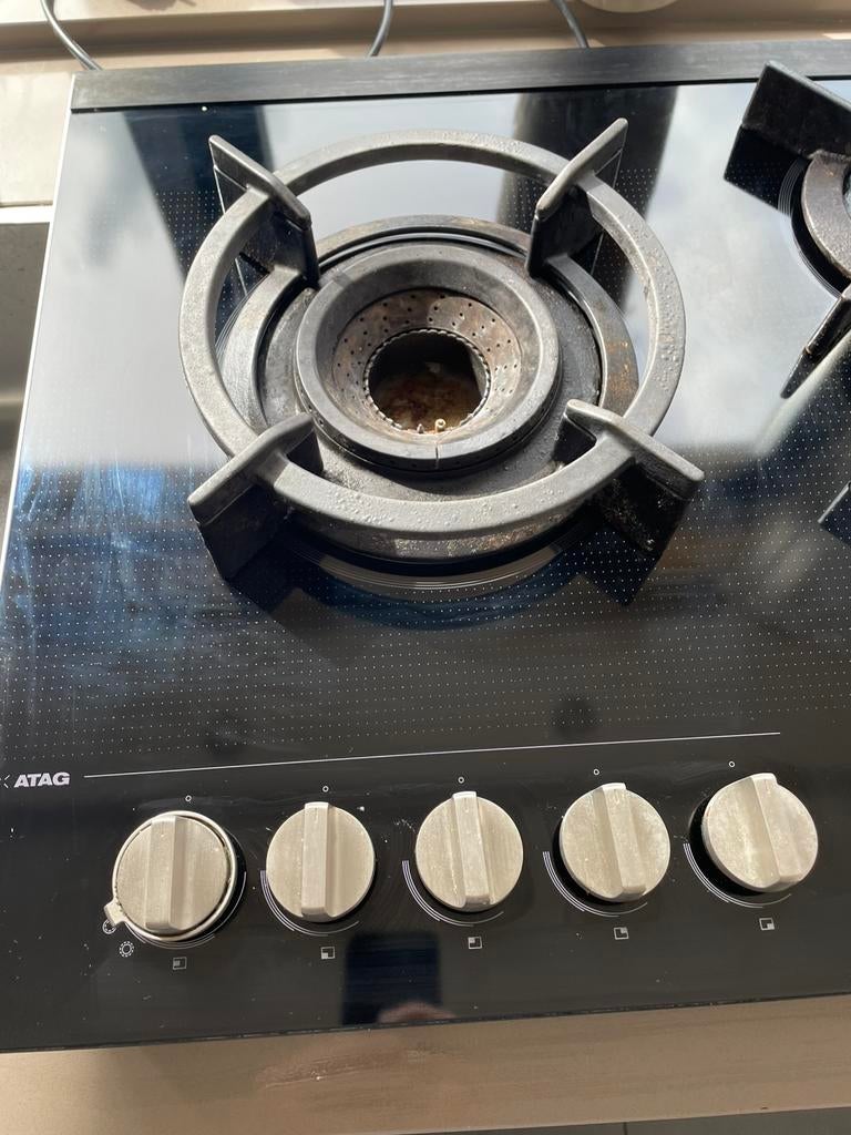 Atag gaskookplaat 5 zones 90 cm breed, Witgoed en Apparatuur, Kookplaten, Ophalen, Gebruikt, Inbouw, Gas