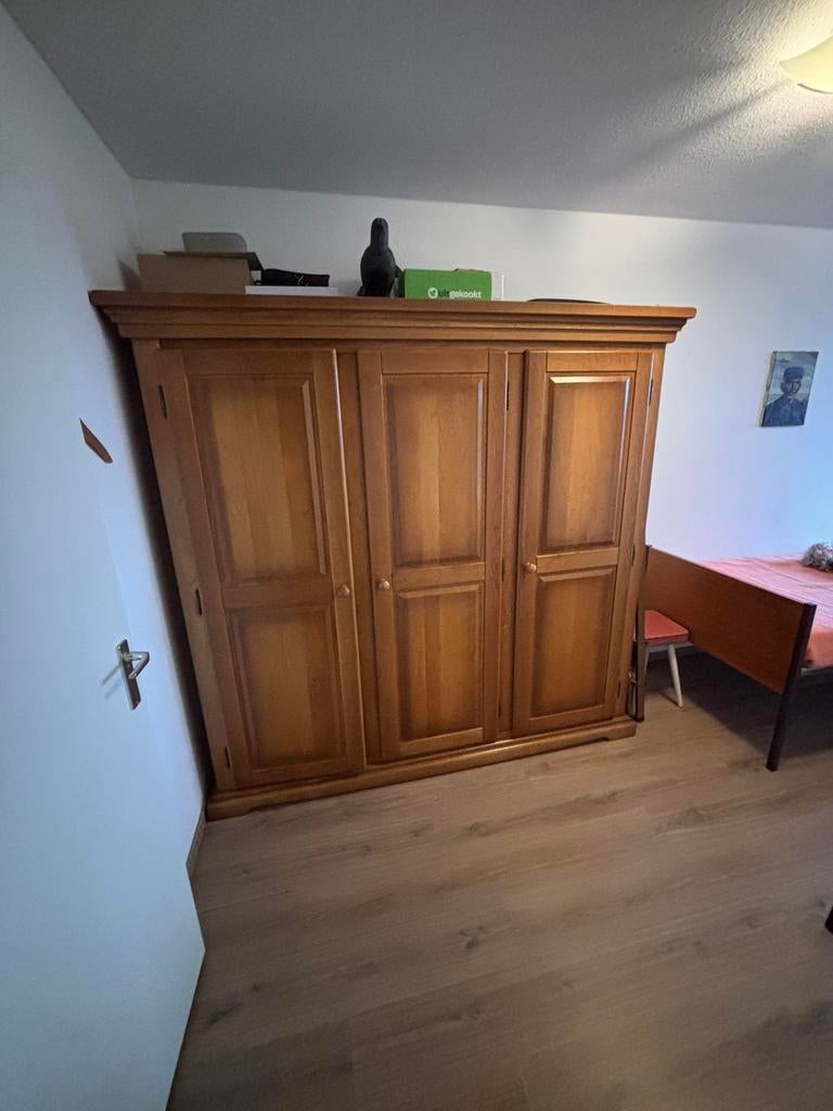 Antieke kledingkast, Huis en Inrichting, Kasten | Kledingkasten, Ophalen, Gebruikt, 150 tot 200 cm, Eikenhout