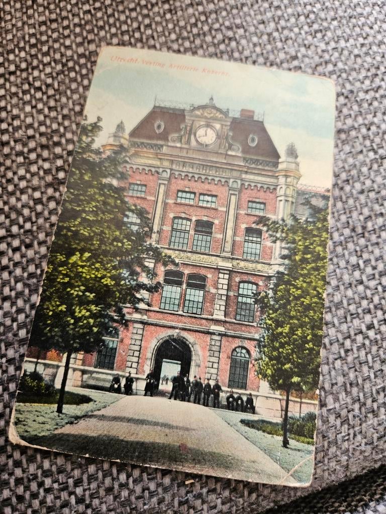 Utrecht Vesting Artillerie Kazerne/ lent adres 1913, Ophalen of Verzenden