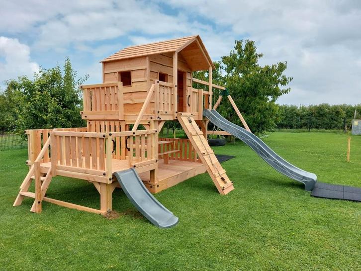 BOOMHUT PALEIS speeltoren speelhuis klimtoren speeltoestel, Kinderen en Baby's, Speelgoed | Buiten | Speeltoestellen, Nieuw, Brandweerpaal
