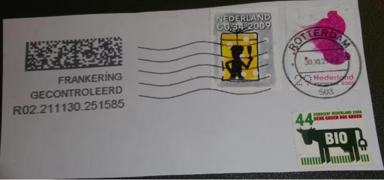 Diverse zegels - December 2009 en 2005 - Groen Bio 2008, Postzegels en Munten, Postzegels | Nederland, Verzenden, Na 1940, Gestempeld