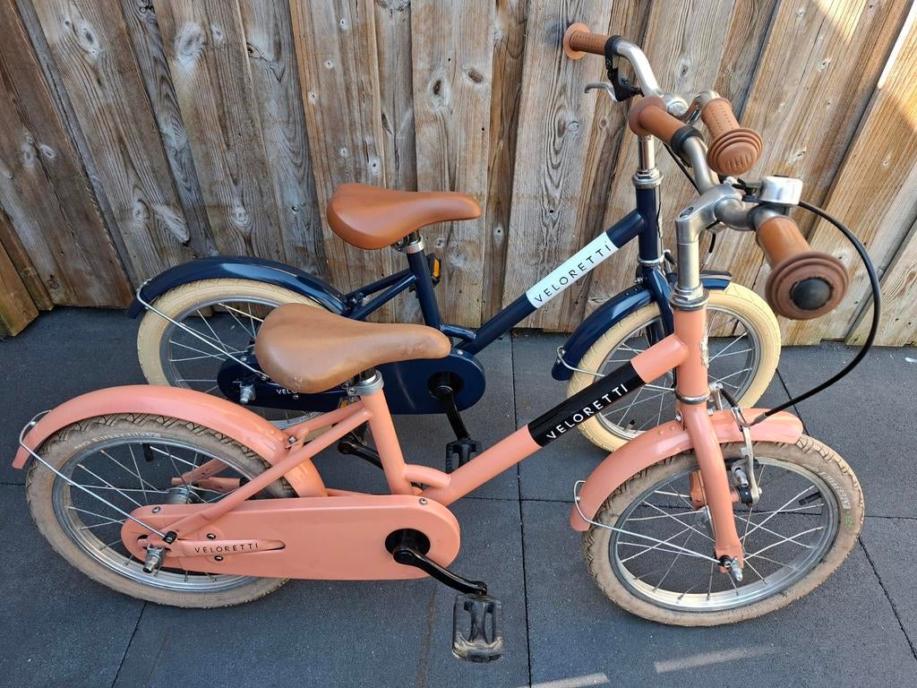meisjes fiets 16 inch veloretti maxi ( zalm of blauw ), Ophalen, Gebruikt, 16 inch, Handrem