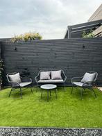 Heel goed: zwart Sol Garden Loungeset Charleston tuin stoel, Gebruikt, Ophalen of Verzenden