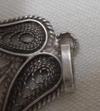 Zilveren antieke hanger met bloedkoralen kraaltjes nr.278, Verzenden, Zilver, Hanger