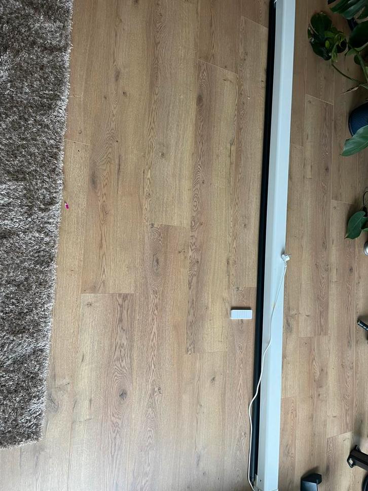 Elektrisch Beamer Scherm, Doe-het-zelf en Verbouw, Rolluiken, Gebruikt, 200 cm of meer, Wit, Elektrische bediening, Ophalen of Verzenden