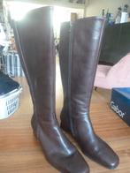 Gabor mooie donkerbruine Laarzen met een hak. Maat 4 H., Hoge laarzen, Bruin, Gabor, Ophalen of Verzenden