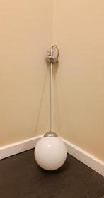 Vintage Art Deco hanglamp plafondlamp bollamp, Huis en Inrichting, Lampen | Hanglampen, Ophalen, Tweedehands, Tweedehands, Glas