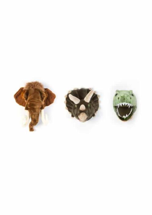 Set Dierenkoppen Pre Historie Dino Giftbox Wild & Soft, Kinderen en Baby's, Kinderkamer | Inrichting en Decoratie, Nieuw, Wanddecoratie
