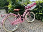Roze meisjesfiets 20 inch met krat, Ophalen of Verzenden, Gebruikt, 20 inch, Handrem