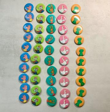 Set met 50 buttons van kikker en vriendjes Uitdeelcadeautjes beschikbaar voor biedingen