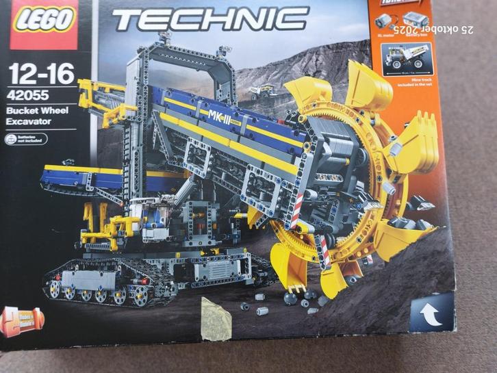 Lego technic 42055 Bucket Wheel, Kinderen en Baby's, Speelgoed | Duplo en Lego, Gebruikt, Lego, Complete set, Ophalen of Verzenden