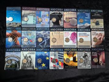 2 euro Andorra 2014-2024 blister - zie lijst beschikbaar voor biedingen