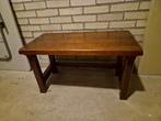 Vintage bruin houten tafeltje laag, Zo goed als nieuw, Hout, Ophalen