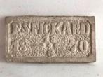 Gedenksteen / naamplaat - F.S Pickard 1870, Antiek en Kunst, Ophalen of Verzenden