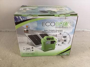 Powerstation EcoBoxx 160, met zonnepanelen beschikbaar voor biedingen