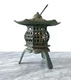 Gietijzeren Japanse pagode lantaarn vintage, Tuin en Terras, Tuinbeelden, Ophalen of Verzenden, Gebruikt, Metaal, Overige typen