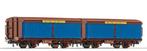 Roco 66054 NS set 2 zeilwagen Hoogovens (bruin) tp. IV - HO, Gelijkstroom, Ophalen of Verzenden, NS, Roco