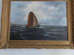 Te koop schilderij met botterschip op een (binnen zee), Ophalen