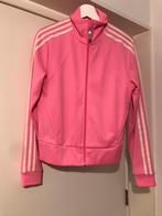 Adidas neon roze trainings jack logo wit 40/m zgan vintage, Kleding | Dames, Sportkleding, Maat 38/40 (M), Overige typen, Zo goed als nieuw