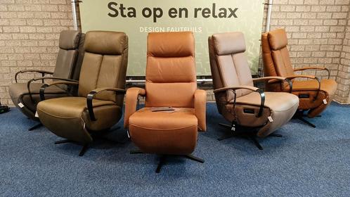 NIEUW sta op relax fauteuil extra luxe op accu 2j garantie !, Huis en Inrichting, Fauteuils, Zo goed als nieuw, 50 tot 75 cm, Ophalen of Verzenden