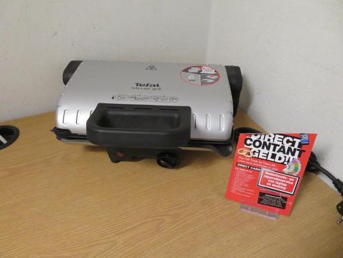 Tefal Minute Grill Silver contactgrill | Pawn Eindhoven, Witgoed en Apparatuur, Contactgrills, Zo goed als nieuw, Uitneembare platen