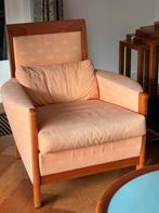 Vintage Giorgetti kersenhouten fauteuils en salontafel, Huis en Inrichting, Ophalen, 75 tot 100 cm, Zo goed als nieuw, Giorgetti klassiek vintage
