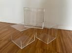 3x kleine Vitrinebox Vitrine Kubus Plexiglas, Huis en Inrichting, Ophalen of Verzenden, Zo goed als nieuw, Minder dan 25 cm, Minder dan 100 cm