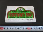 sticker autoschade bedrijf esman best telefoonnummer wordt, Ophalen, Zo goed als nieuw, Bedrijf of Vereniging